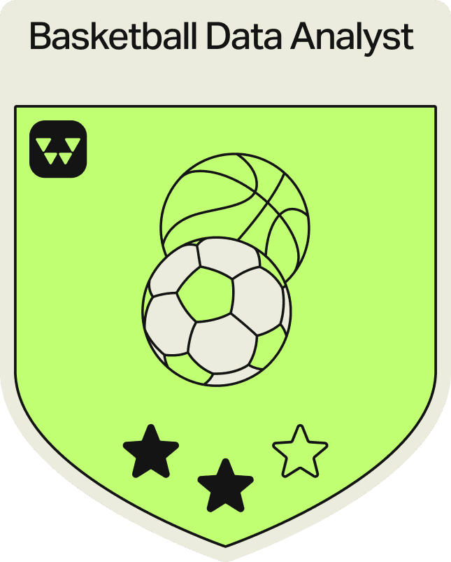 Badge - 2 Stars - Basketball Data Analyst