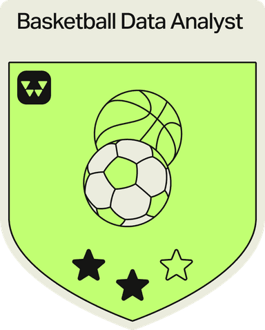 Badge - 2 Stars - Basketball Data Analyst
