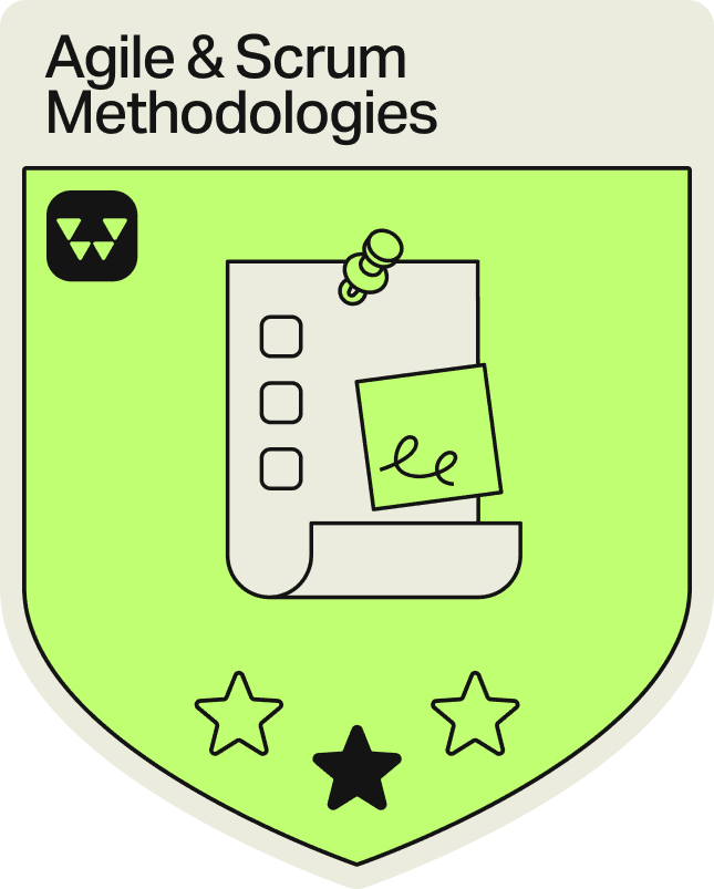 Badge - 1 Star - Agile & Scrum Methodologies