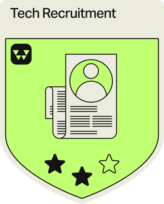 Badge - 2 Stars - Tech Recruitment