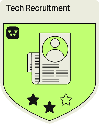 Badge - 2 Stars - Tech Recruitment