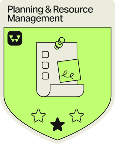 Badge - 1 Star - Planning & Resource Management