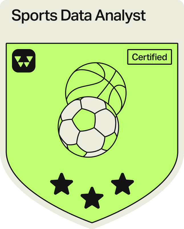 Badge - 3 Stars - Sports Data Analyst