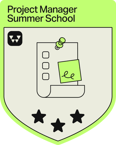 Badge - 3 Stars - Project Manager Summer School