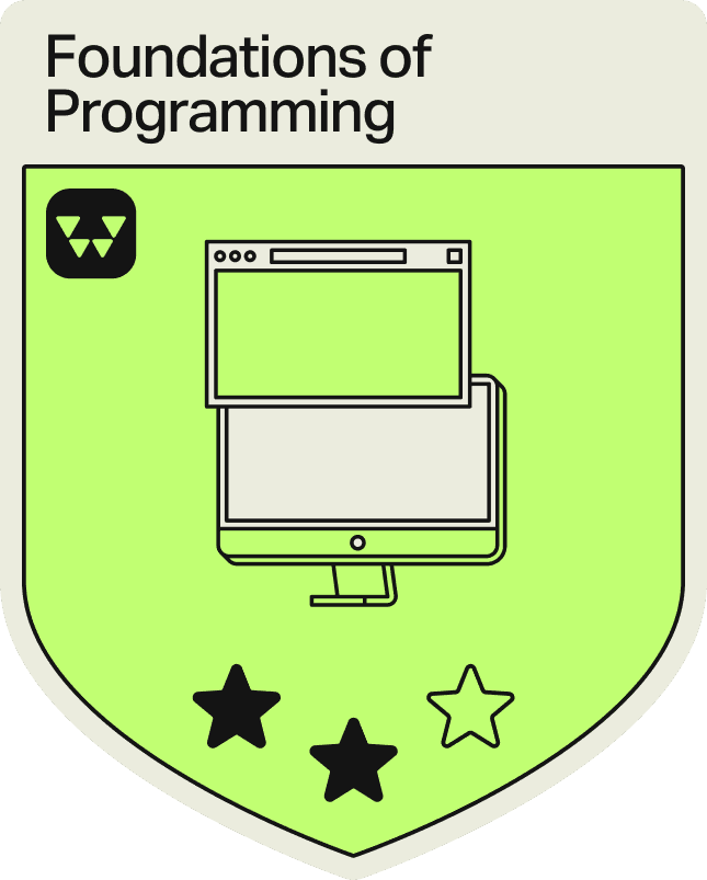 Badge - 2 Stars - Foundations of Programming