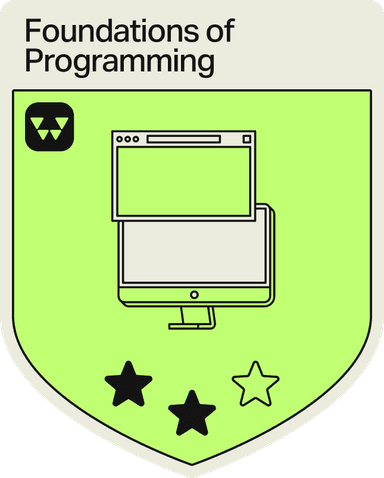 Badge - 2 Stars - Foundations of Programming