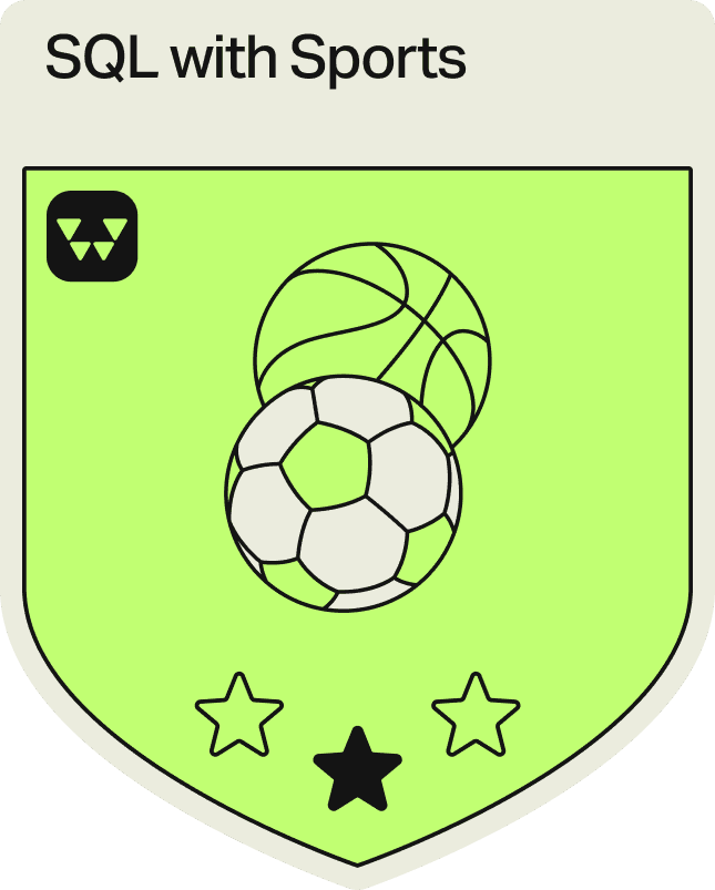 Badge - 1 Star - SQL with Sports