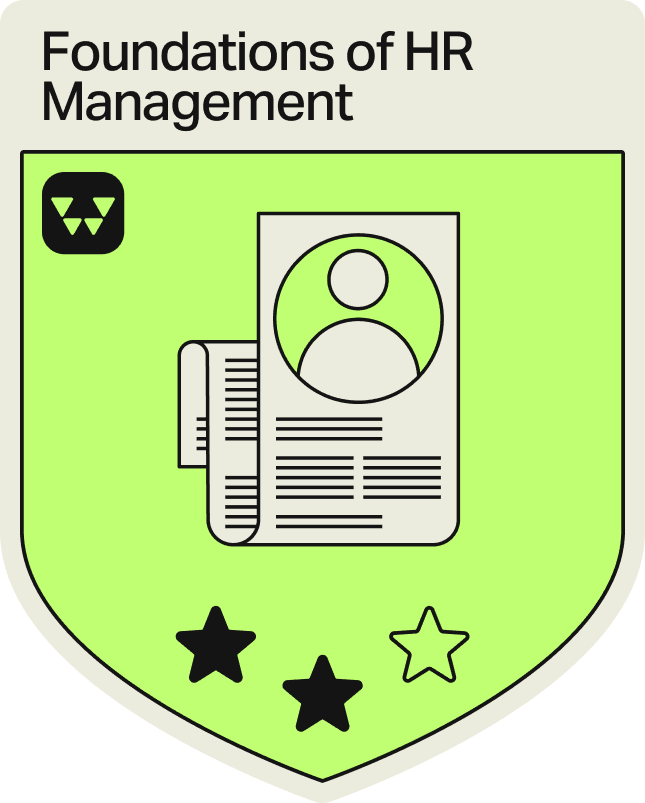 Badge - 2 Stars - Foundations of HR Management