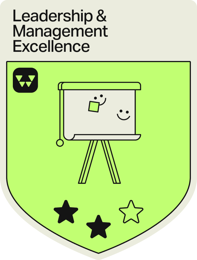 Badge - 2 Stars - Leadership & Management Excellence