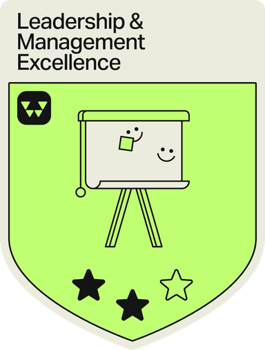 Badge - 2 Stars - Leadership & Management Excellence