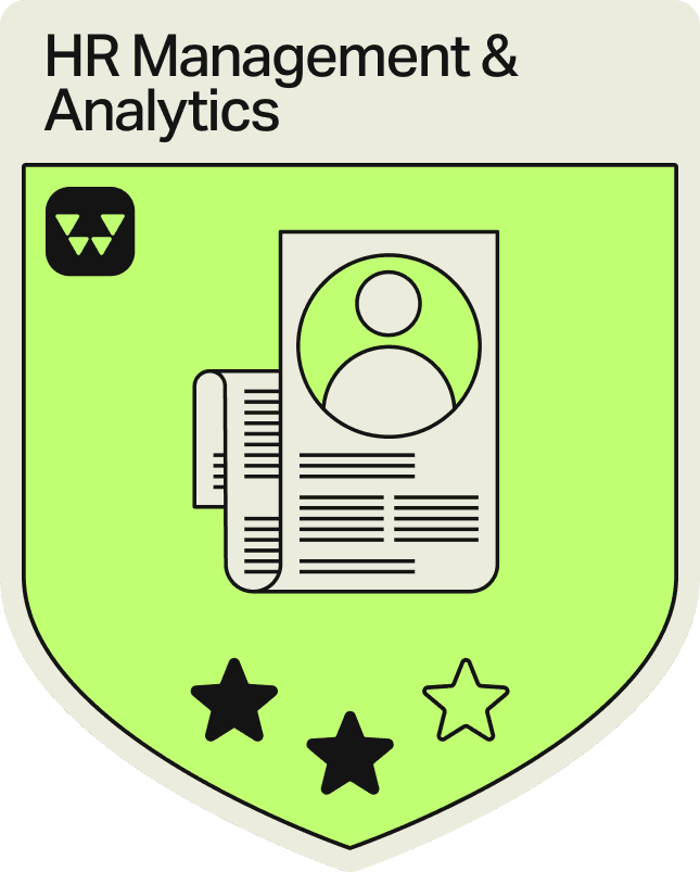 Badge - 2 Stars - HR Management & Analytics