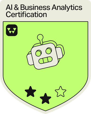 Badge - 2 Stars - AI & Business Analytics Certification