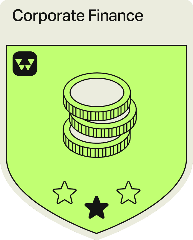 Badge - 1 Star - Corporate Finance