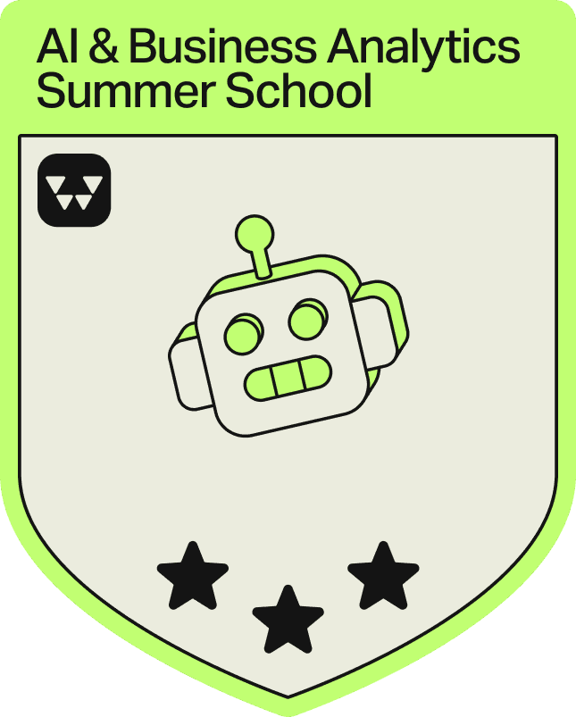 Badge - 3 Stars - AI & Business Analytics Summer School