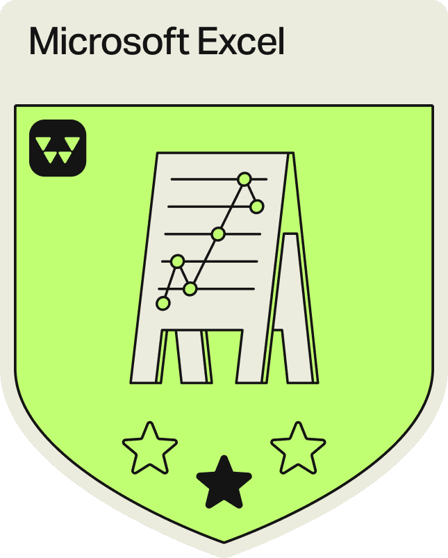 Badge - 1 Star - Microsoft Excel