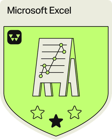 Badge - 1 Star - Microsoft Excel
