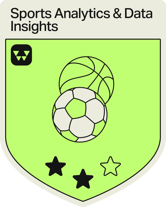 Badge - 2 Stars - Sports Analytics & Data Insights