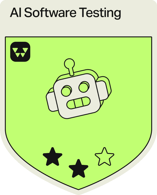 Badge - 2 Stars - AI Software Testing
