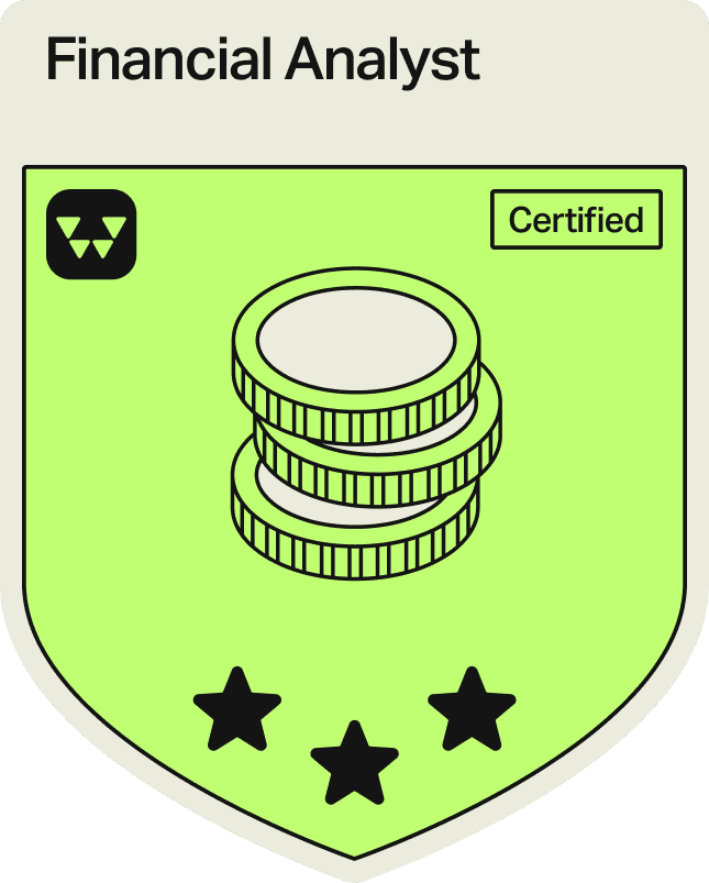 Badge - 3 Stars - Financial Analyst