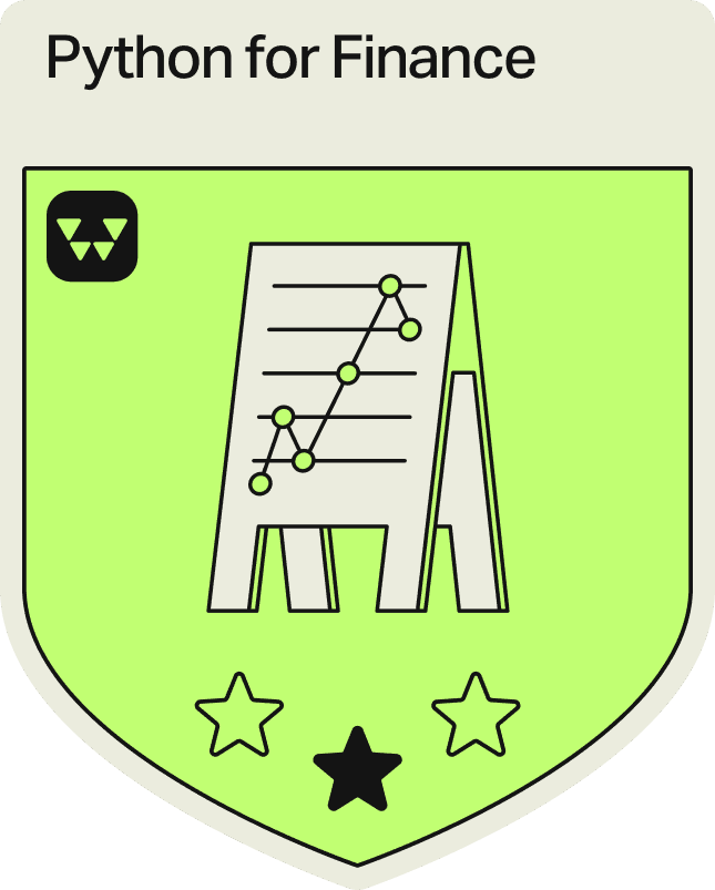 Badge - 1 Star - Python for Finance