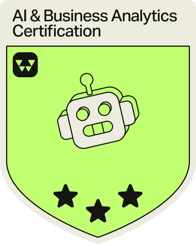 Badge - 3 Stars - AI Business Analytics Certification