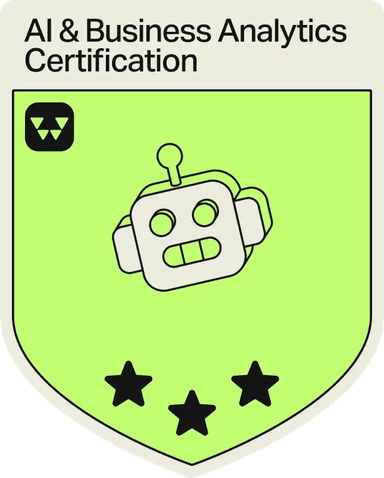 Badge - 3 Stars - AI Business Analytics Certification