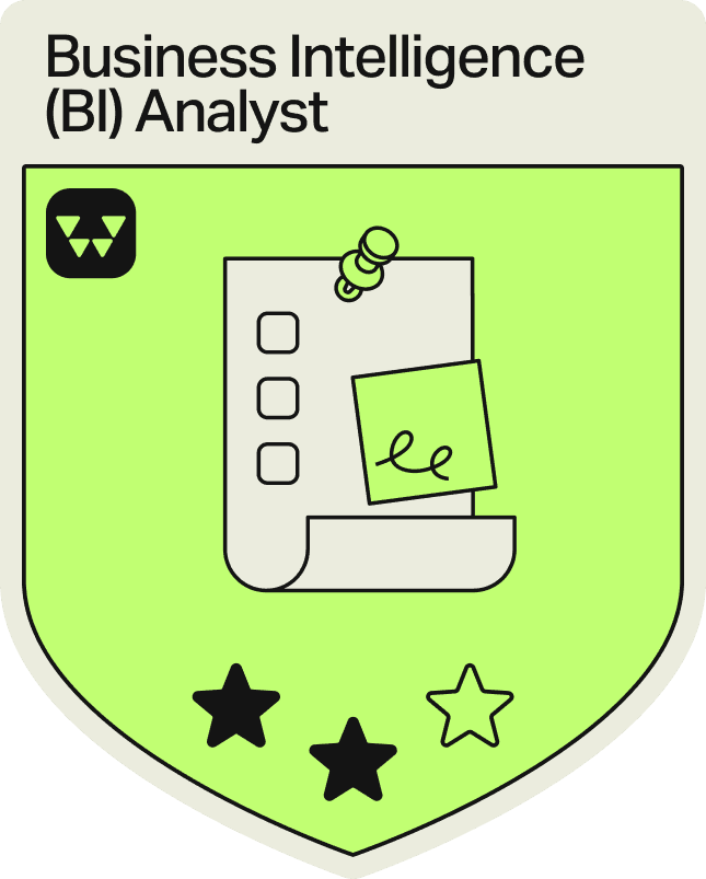 Badge - 2 Stars - Business Intelligence (BI) Analyst