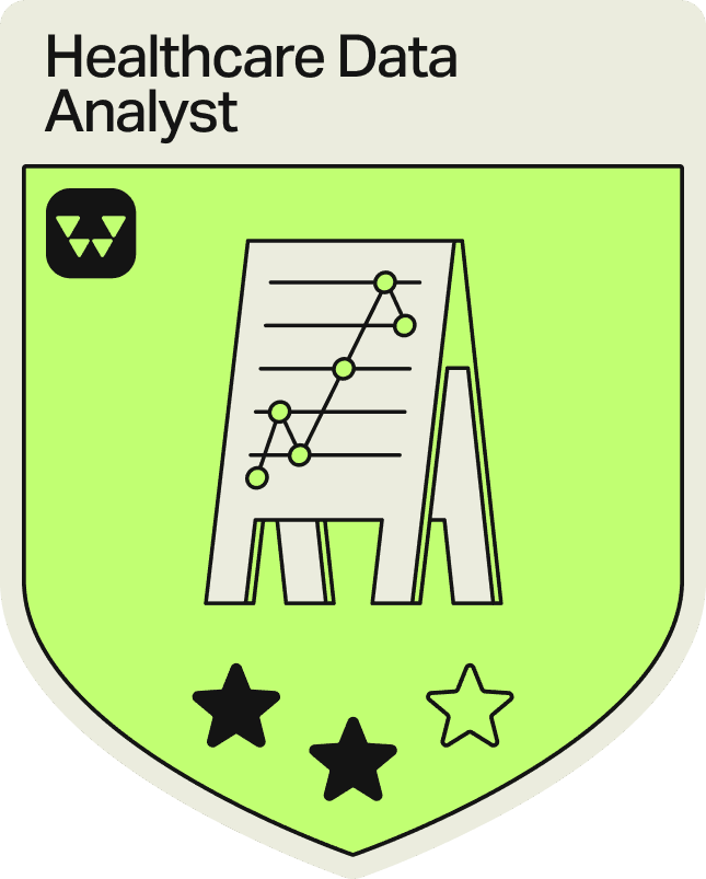 Badge - 2 Stars - Healthcare Data Analyst